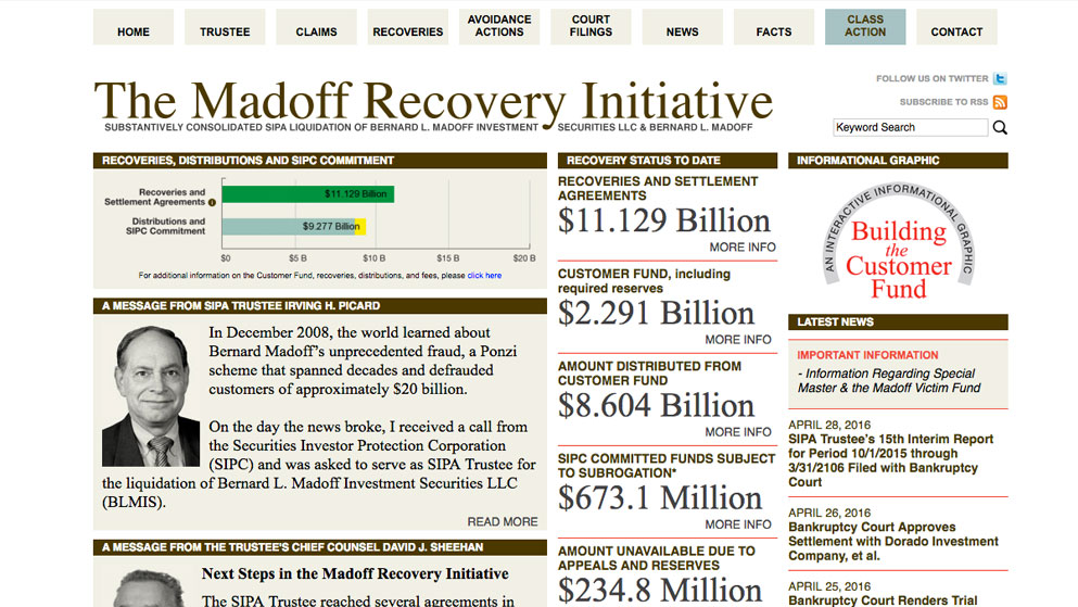 madoff recovery madoff trustee